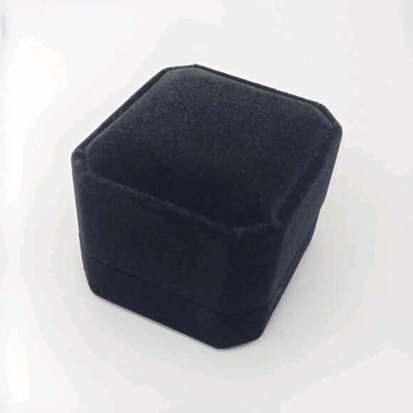 Citrine CZ October Birthstone Sterling Silver Overlay Ring Size 7 + Box Gift - Picture 6 of 6